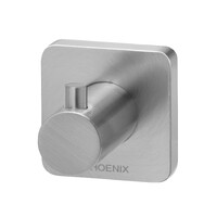 Radii SS 316 Robe Hook Square Plate Stainless Steel Phoenix Tapware RS897-51