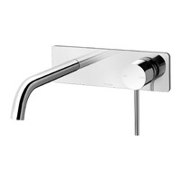 Vivid Slimline SwitchMix Wall Basin Bath Mixer Set 180mm Phoenix Tapware VS2810-00-1