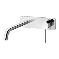 Vivid Slimline SwitchMix Wall Basin Bath Mixer Set 230mm Phoenix Tapware VS2830-00-1