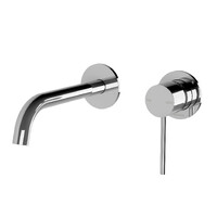 Vivid Slimline SwitchMix Wall Basin Bath Mixer Set 60mm Backplates Phoenix Tapware VS2820-00-1