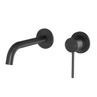 Vivid Slimline SwitchMix Wall Basin Bath Mixer Set 60mm Backplates Phoenix Tapware VS2820-10-1