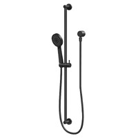 Vivid Slimline Extended Rail Shower Matte Black Phoenix Tapware VS6835-10
