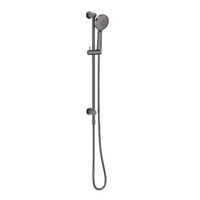 Vivid Slimline Water Through Rail Shower Brushed Carbon Phoenix Tapware VS687-31