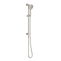 Vivid Slimline Water Through Rail Shower Brushed Nickel Phoenix Tapware VS687-40