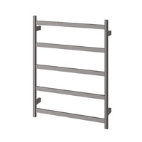 Phoenix Five Flat Bar Heated Towel Ladder 550mm x 740mm Phoenix Tapware 652-8750-31