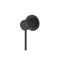 Maci Shower With Mini Plate Matte Black Greens Tapware LF2120258MB