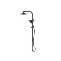 Corban Twin Rail Shower PVD Gun Metal Greens Tapware 193003GM
