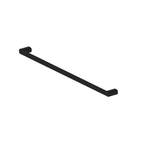 Zeia Single Towel Rail PVD Matte Black Greens Tapware 2460305MB