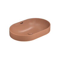 Seima Obello 551 Inset & Above Counter Super-Ellipse Ceramic Terracotta Silk Matte 193510