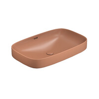 Seima Obello 600 Inset & Above Counter Rounded Rectangle Ceramic Terracotta Silk Matte 193513