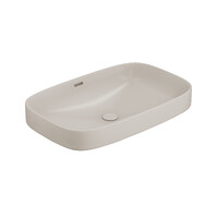 Seima Obello 600 Inset & Above Counter Rounded Rectangle Ceramic Saltstone Silk Matte 193515