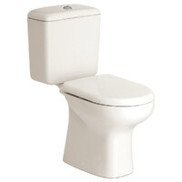 Fienza RAK Liwa Ivory Toilet Suite Close Coupled S-Trap 140 Soft Close Seat 122722I