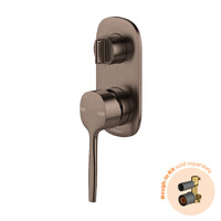 Phoenix Tapware SwitchMix Shower/Bath Diverter Mixer Fit Off Kit Lead Free Vask Brushed Bronze 139-2940-24-1