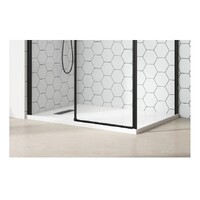 Oceano Shower Base 1200mm x 900mm Polymarble Base with Rear Waste & Stainless Steel Grate Elite EL1290R