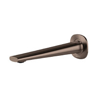Phoenix Tapware Vask Bathroom Wall Basin / Bath Outlet 200mm Spout Brushed Bronze 139-7610-24-1