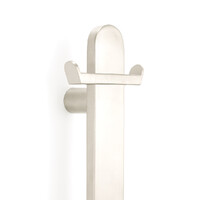 Ring Hook Accessory for Flat Vertical Rails Cool Brushed Nickel (for use with Vertical Flat Bar CBN-FVTR-930) Radiant CBN-FVTR-HOOK