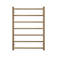 Radiant Heated Towel Ladder 7 Bar Electronic Clothes Towel Warmer 600 x 800mm Antique Brass AB-RTR01