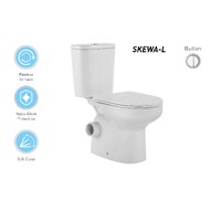Zenmo SKEWA Toilet Suite Left Skew Trap Close Coupled Toilet Suite SKEWA-L