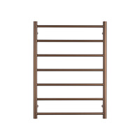 Radiant Heated Towel Ladder 7 Bar Electronic Clothes Towel Warmer 600 x 800mm Sunset Brass SB-RTR01