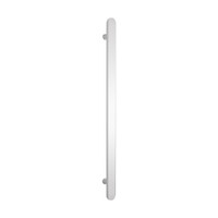 Flat Bar Vertical Heated Towel Holder 930mm x 50mm Mirror Polished Radiant FVTR-930