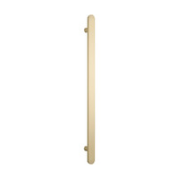 Flat Bar Vertical Heated Towel Holder 930mm x 50mm Light Gold Radiant LG-FVTR-930