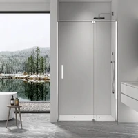 Oceano 900 x 900 Profile Shower Screen Door & Return Panel Chrome 