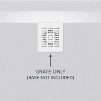 Oceano Square Floor Grate Cover Shower Drain Outlet White Stainless Steel PRSWH