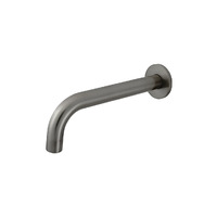 Meir Universal Round Curved Bathroom Wall Bath / Basin Outlet 200mm Spout Shadow MS05-PVDGM