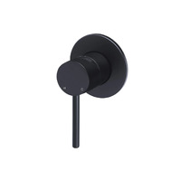 Meir Round Shower Wall Mixer Tap Mate Black MW03