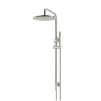 Meir Round Combination Shower Rail Single Function Hand Shower 300mm Rose Brushed Nickel MZ0706-R-PVDBN