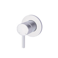 Meir Round Shower Wall Mixer Short Pin Lever Bathroom Tap Chrome MW03S-C