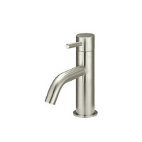 Meir Bathroom Basin Mixer Tap Round Brushed Nickel Piccola MB03XS-PVDBN