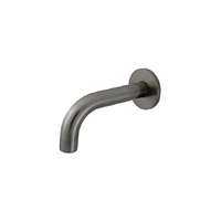 Meir Universal Round Curved Bathroom Wall Bath / Basin Outlet 130mm Spout Shadow MS05-130-PVDGM