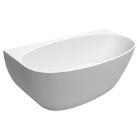 Fienza Keeto 1700 Back to Wall Acrylic Bathtub Gloss White Bath Tub FR65-1700