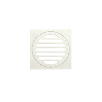 Meir Square Floor Grate Shower Drain 100mm Outlet Brushed Nickel MP06-100-PVDBN