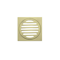 Meir Square Floor Grate Shower Drain 100mm Outlet Tiger Bronze MP06-100-PVDBB