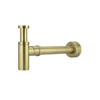 Meir Bottle Round Bottle Trap For 32mm Basin Waste and 40mm Outlet Tiger Bronze MP05-R-PVDBB