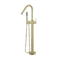 Meir Round Freestanding Bath Tub Filler Spout and Hand Shower Tiger Bronze MB09-PVDBB