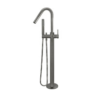 Meir Round Freestanding Bath Tub Filler Spout and Hand Shower Shadow MB09-PVDGM
