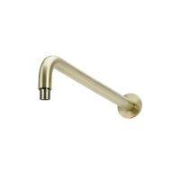 Meir Round Curved 400mm Wall Shower Arm Tiger Bronze MA09-400-PVDBB
