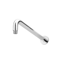 Meir Round Curved 400mm Wall Shower Arm Chrome MA09-400-C