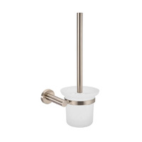 Meir Round Toilet Brush and Holder Champagne MTO01-R-CH