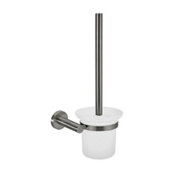 Meir Round Toilet Brush and Holder Shadow MTO01-R-PVDGM