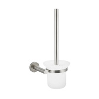Meir Round Toilet Brush and Holder Brushed Nickel MTO01-R-PVDBN