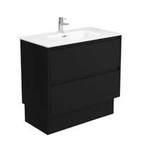 Fienza Joli Amato 900 Bathroom Vanity on Kickboard Satin Black JOL90BBK