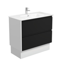 Fienza Joli Amato 900 Bathroom Vanity on Kickboard Satin White Panels JOL90BBWK