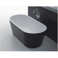 Best BM Oslo Black Bath Tub Bathroom Freestanding Bathtub 1500mm BTO1500 Black