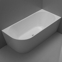 Best BM Milan Right Corner Bath Tub Bathroom Bathtub 1700mm BTM1700R