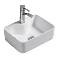 Best BM Above Counter Basin Rectangle One Tap Hole Ceramic BA460