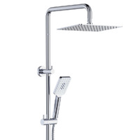Fienza Tono Twin Shower Overhead Shower Head & Handheld Shower Chrome 455116